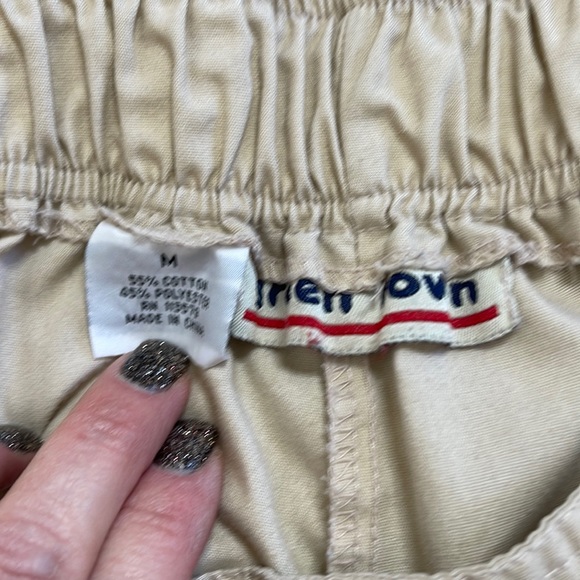 Green Town Taupe & Black Embroidered Top With Bottoms Scrub Set Size Medium - Picture 11 of 15